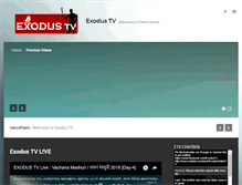 Tablet Screenshot of exodustv.com
